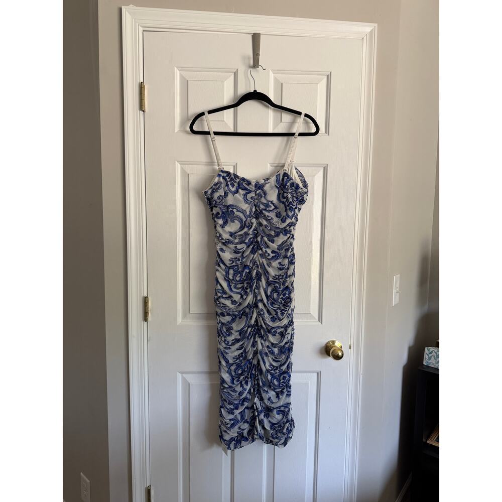 NWT L'Agence Caprice Floral Midi Cocktail Dress - Picture 4 of 6